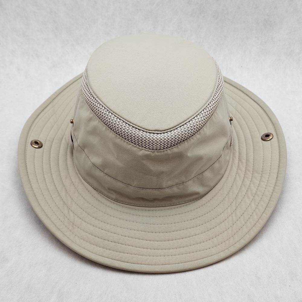 EUC Tilley Airflo LTM3 Snap Khaki Boonie Fishing Safari Bush Sun Hat Size 7¼